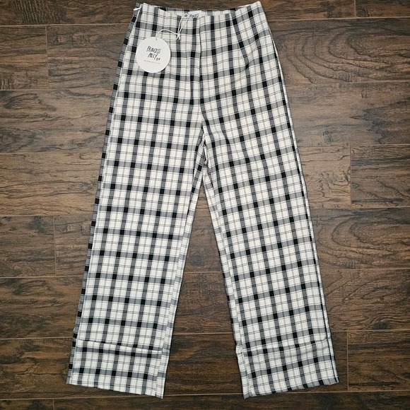 Princess Polly Pants - Princess Polly‎ Euros Plaid Checkered Pants Womens Size 4 Straight Leg